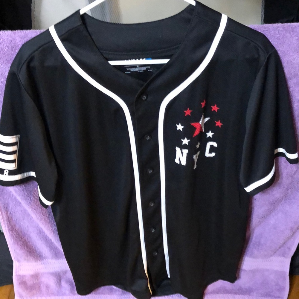 Tony hawk button down jersey style shirt
